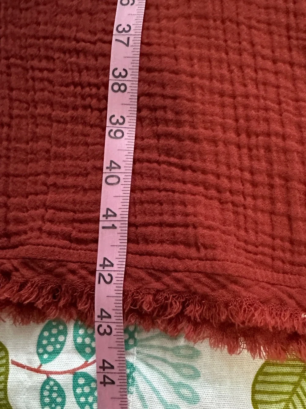 Eileen Fisher Brick Red Crinkle Button-Front Dress - Picture 11 of 11
